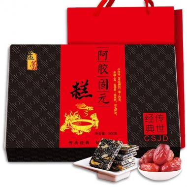 孟蕾传世阿胶固元糕礼盒500g