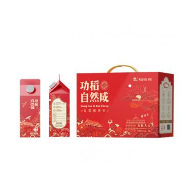 稻梁菽五常有机稻花香大米礼盒5kg箱装