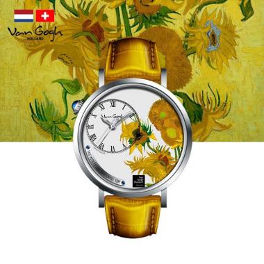 梵高VanGogh 艺术潮牌小众腕表画梦系列向日葵