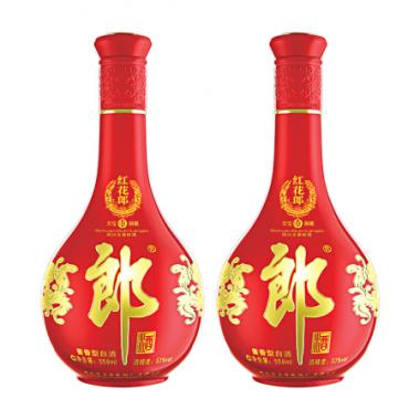 郎酒 红花郎（10）酱香型白酒 53度 558ml*2瓶 双瓶装