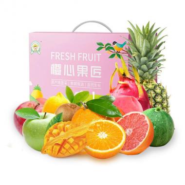 橙心果匠果然有喜水果礼盒约5.8kg