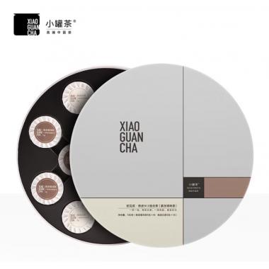 小罐茶初见欢陈皮白茶普洱茶叶礼盒36饼共180g