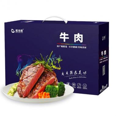 星龙港福牛荟萃牛排礼盒1400g